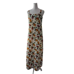 Vintage ‘90s Temper Ivory Rose Print Sleeveless Maxi Dress thumbnail 3
