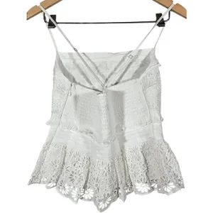 J. Crew Jessie Eyelet Smocked Peplum Top White Cotton‎ Size S NWT BR650 thumbnail 2