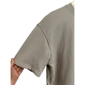 Zara women's tan short sleeve‎ crew neck tee size Small NEW thumbnail 2