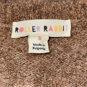 Roller Rabbit Women’s Size S Camel Tan Lurex Shine Moxie Sweater Cardigan thumbnail 9