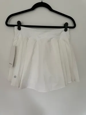 Lululemon Side-Pleat High-Rise Tennis Skirt White 6 thumbnail 3