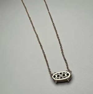 Kendra Scott Mabel Rose Gold Tone & Druzy Necklace Adjustable Length 15 - 17 In thumbnail 7