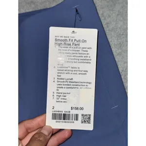 Lululemon Women's Blue Smooth Fit Pull-On High-Rise Pant Size 2 NWT thumbnail 4