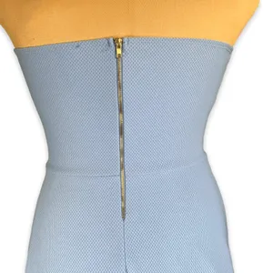 Vintage Windsor Baby Blue‎ Strapless Fit Flare Mini Dress Sweetheart Neckline thumbnail 8