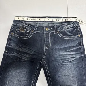 Do Denim Women's Juniors Size 5/32" Jeans Blue Denim Flap Pocket Studed Cowgirl thumbnail 5