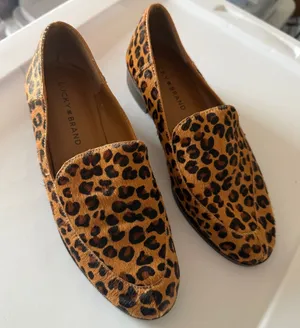 Lucky Brand Animal Print Flats Loafers Womens 7 thumbnail 1