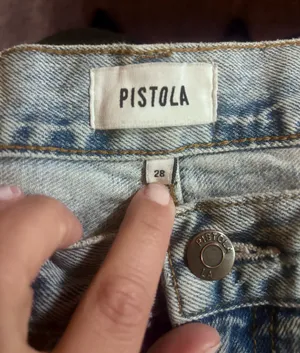 Pistola Light Blue Cropped Straight Jeans Inseam 25 Size 28. EUC thumbnail 7
