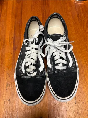 Vans Kids Black and White Low-Top Skate Sneakers thumbnail 3