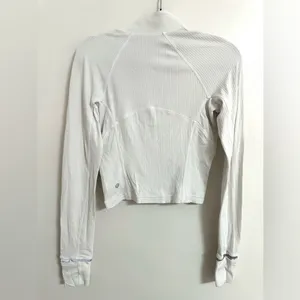 Lululemon Its Rulu Run Ribbed Cropped Half Zip 4 thumbnail 5