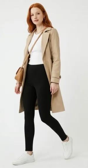 Fleece lined Leggings Black thumbnail 1