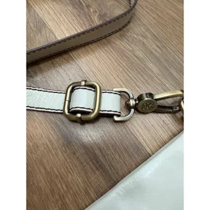 HOBO International Ivory Leather Foldover Crossbody Shoulder Bag thumbnail 9
