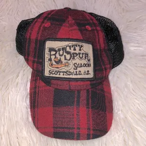 Rusty Spur Saloon Scottsdale Arizona red and black western hat mesh back thumbnail 2