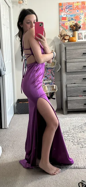 Windsor purple maxi dress gown thumbnail 2