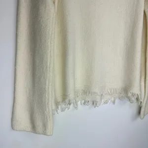 Anthropologie Akemi Kin Wool Alpaca Turtleneck Sweater Sz Small Fringe Trim thumbnail 7