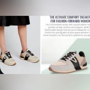 Tretorn Layola 2.0 Beige and Black Athletic lace up Shoes. 9 thumbnail 8