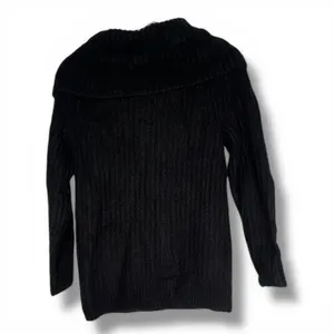 NWT Madewell True Black Cotton-Blend Off-Shoulder Sweater Extra Small XS thumbnail 7