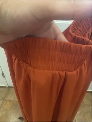 Women's Blashe Orange Lace Jumpsuit Size XL thumbnail 7