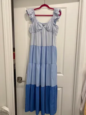 Ruffle Sleeves Tiered Maxi Dress thumbnail 4