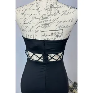 Runaway The Label Mae Partially See Through Maxi Dress Black S thumbnail 12