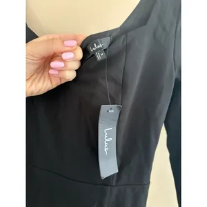 Lulus Save a Little Bliss For Me Black Long Sleeve Bodycon Maxi Dress Medium NWT thumbnail 5