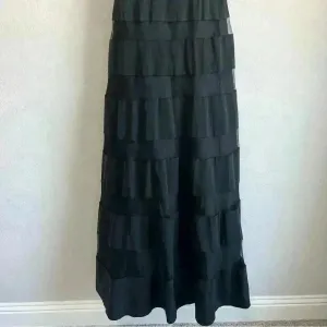 Aidan Mattox‎ Women's Organza Black Sheer Illusion Lined Gown Dress Size 8 thumbnail 4