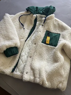 Zara White Sherpa Jacket thumbnail 2