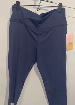 NWT Flex Time Blue Leggings Size XL thumbnail 1