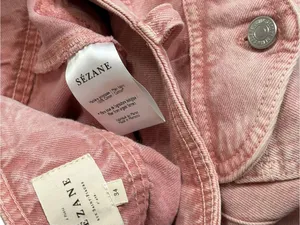 SÉZANE Bettie Denim Mini Skirt, Pink, FR34/US2 thumbnail 6