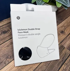 Lululemon Double Strap Face Mask NWT Unopened/Unused *BRAND NEW* (Black) thumbnail 3