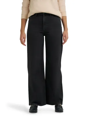 Lee Sz 26 Lyocell Blend Heritage Wide Leg Baggy Denim Pants‎ Jeans High Rise thumbnail 2