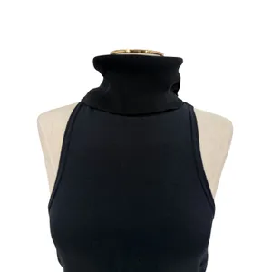 Free People Movement Sleeveless Cropped Turtleneck Tank Top Black Size XS thumbnail 2
