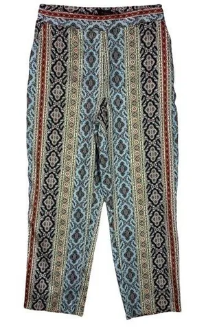 Zara Multicolored Printed Lightweight High‎ Rise Straight Leg Pant thumbnail 1