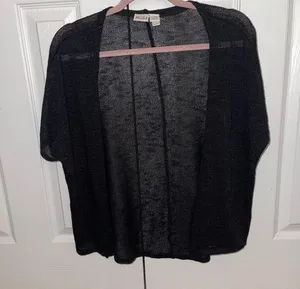MUDD Short Sleeve black cardigan thumbnail 1