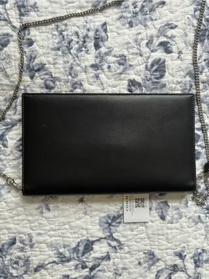 Coach Essential Small Leather Clutch Chain Crossbody Purse thumbnail 9