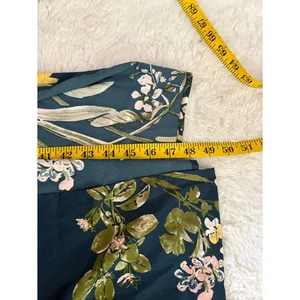 Lulus Remarkable Entrance Navy Blue Floral Print Satin Midi Dress Size Medium thumbnail 7