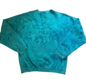 Vintage 90s Caribbean Sweater Adult Medium Blue Pullover Retro Watercolor Nature thumbnail 2
