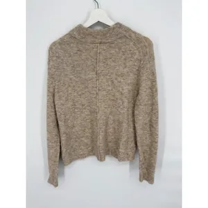 Wilfred Free Sweater Womens XXS Beige Good Mock Neck Exposed Seam Italian Yarn thumbnail 3