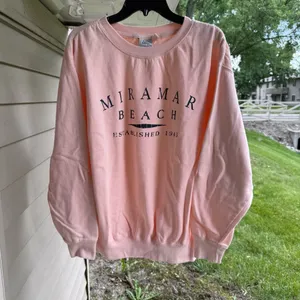Women’s Miami Apparel Crewneck Pale Pink Sweatshirt thumbnail 1