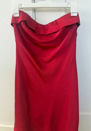 Princess Polly Strapless Dress Red thumbnail 1