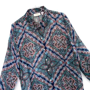 Chico’s Mosaic Print Resort Button Front Blouse thumbnail 3