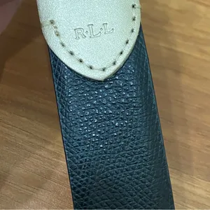 LAUREN Ralph Lauren Black & Gold Leather Reversible Women’s Belt Waist 29.5-33.5 thumbnail 8