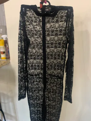 Lace Catsuit Black Size M thumbnail 5