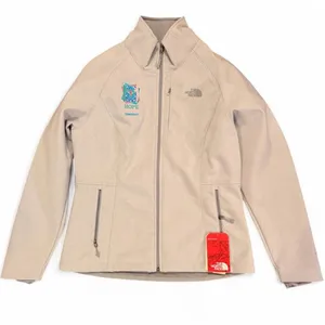 The North Face Apex Bionic Jacket Women L Gray NWT WindWall Embroidered thumbnail 1
