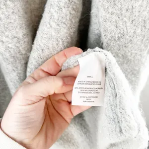 Thread & Supply Open Long Sleeve Cozy Cardigan Sweater Coatigan Gray Small thumbnail 5