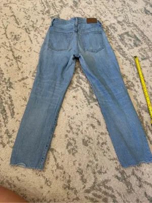 Madewell The Perfect Vintage Jean 24P Light Wash Distressed thumbnail 3