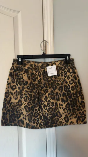 Cheetah print skirt Brown Size M thumbnail 2
