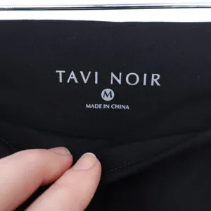 TAVI Noir Bike Shorts Womens Medium Black Stretch High Waisted Yoga Activewear thumbnail 3