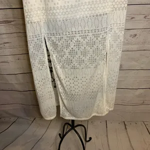 Xhilaration cream maxi skirt with front slits thumbnail 2