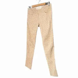 Anthropologie Bella Dahl Tan Cream Leopard Print Low Rise Chino Women’s Size 28 thumbnail 6