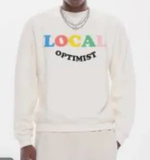 NWOT Madhappy‎ Local Optimist Heritage Sweatshirt Sz XS thumbnail 1